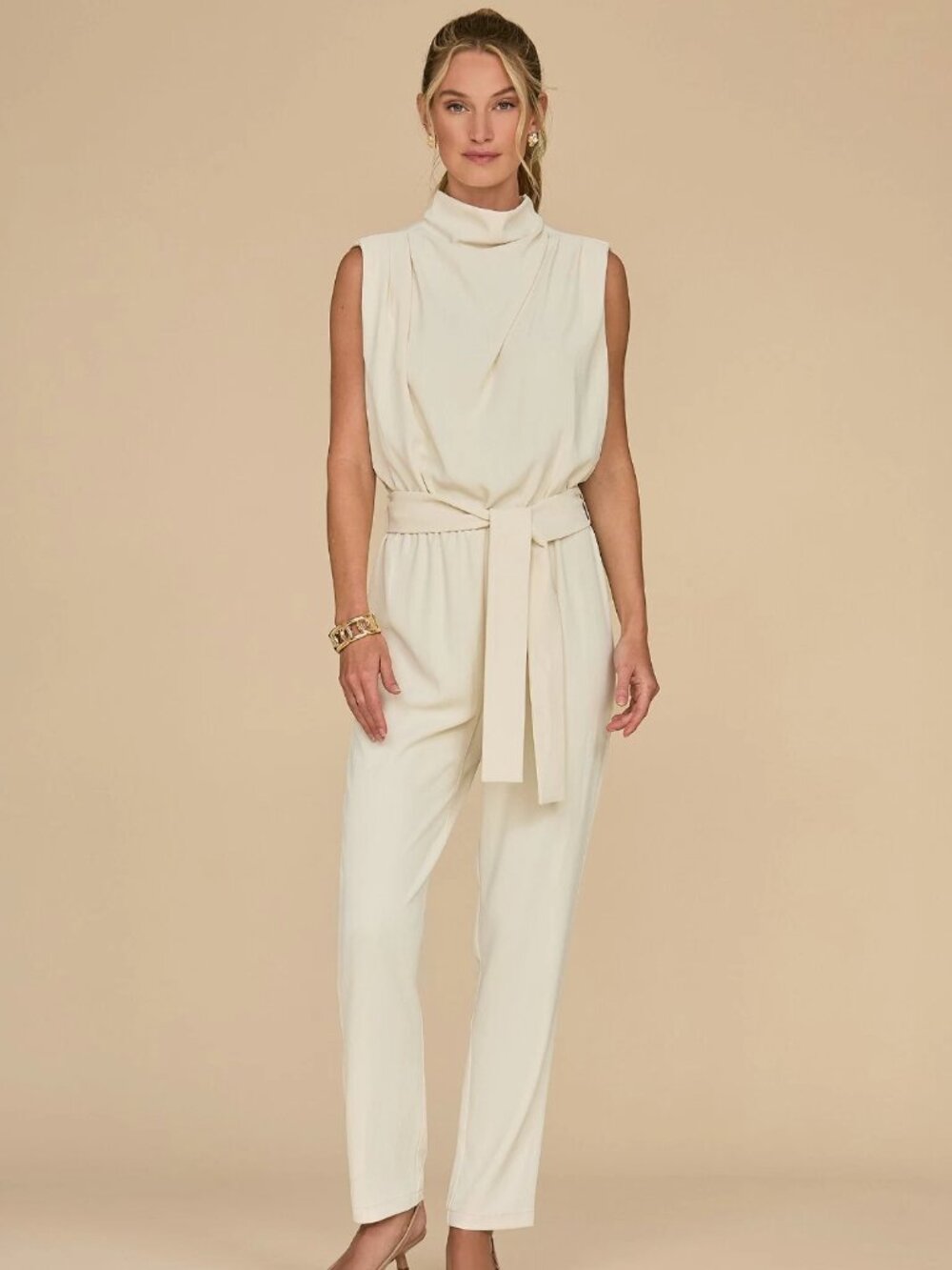 THE NOLI SHOP Charli Jumpsuit Pearl, Slim-fit Jumpsuit, New
